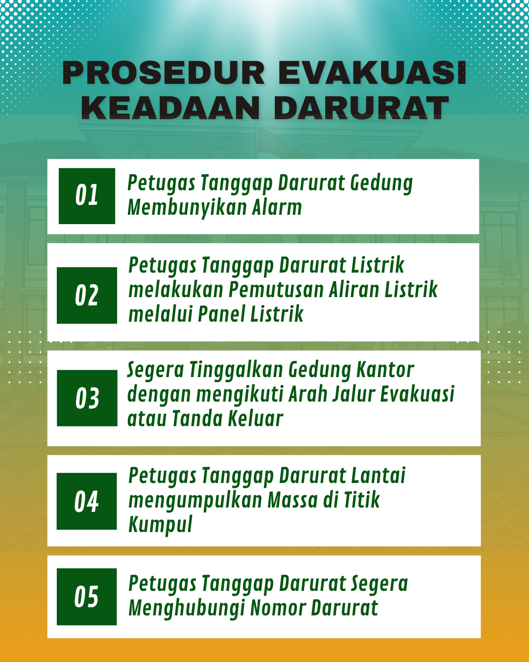Prosedur Evakuasi Keadaan Darurat PA Kla